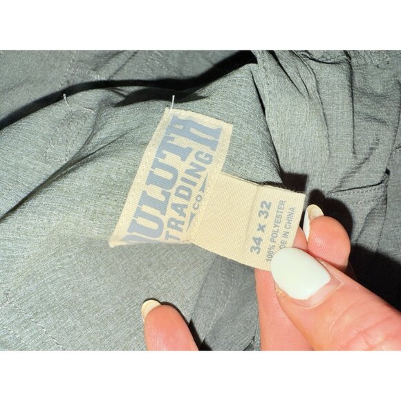 Duluth Trading Men’s Breezeshooter Flex Pants 34x32 Gray Lightweight Hiking N - Picture 11 of 11